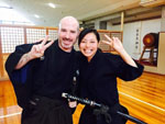 Arkaitz Urien con Kaho Nouchi Sensei